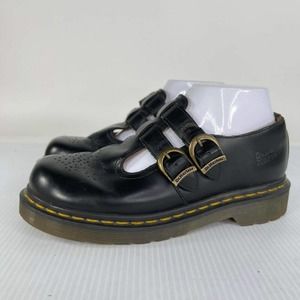 Dr.Martens Women's 8065 Mary Jane Sandals US 7 Black Buckle Shoes